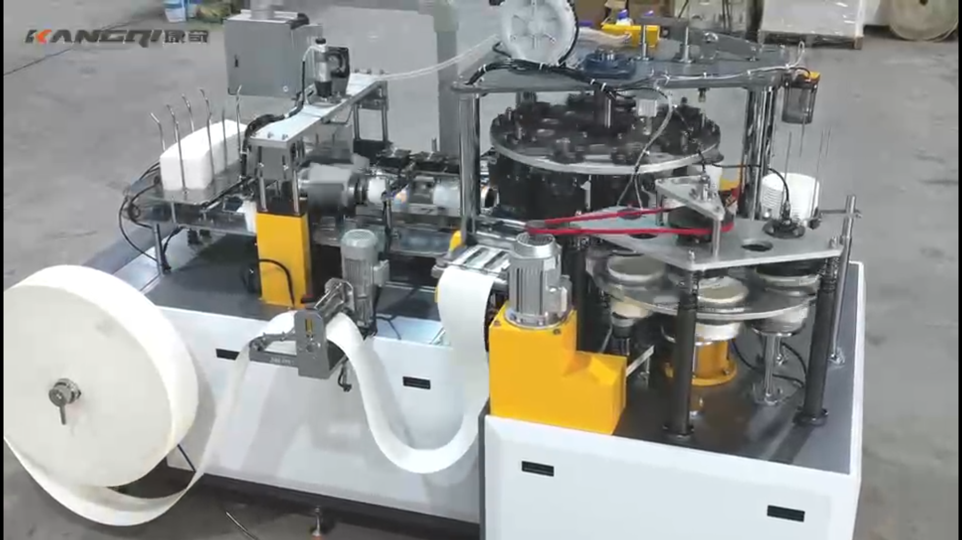 Máy sản xuất thùng giấy hai mặt tốc độ cao KQ-X200