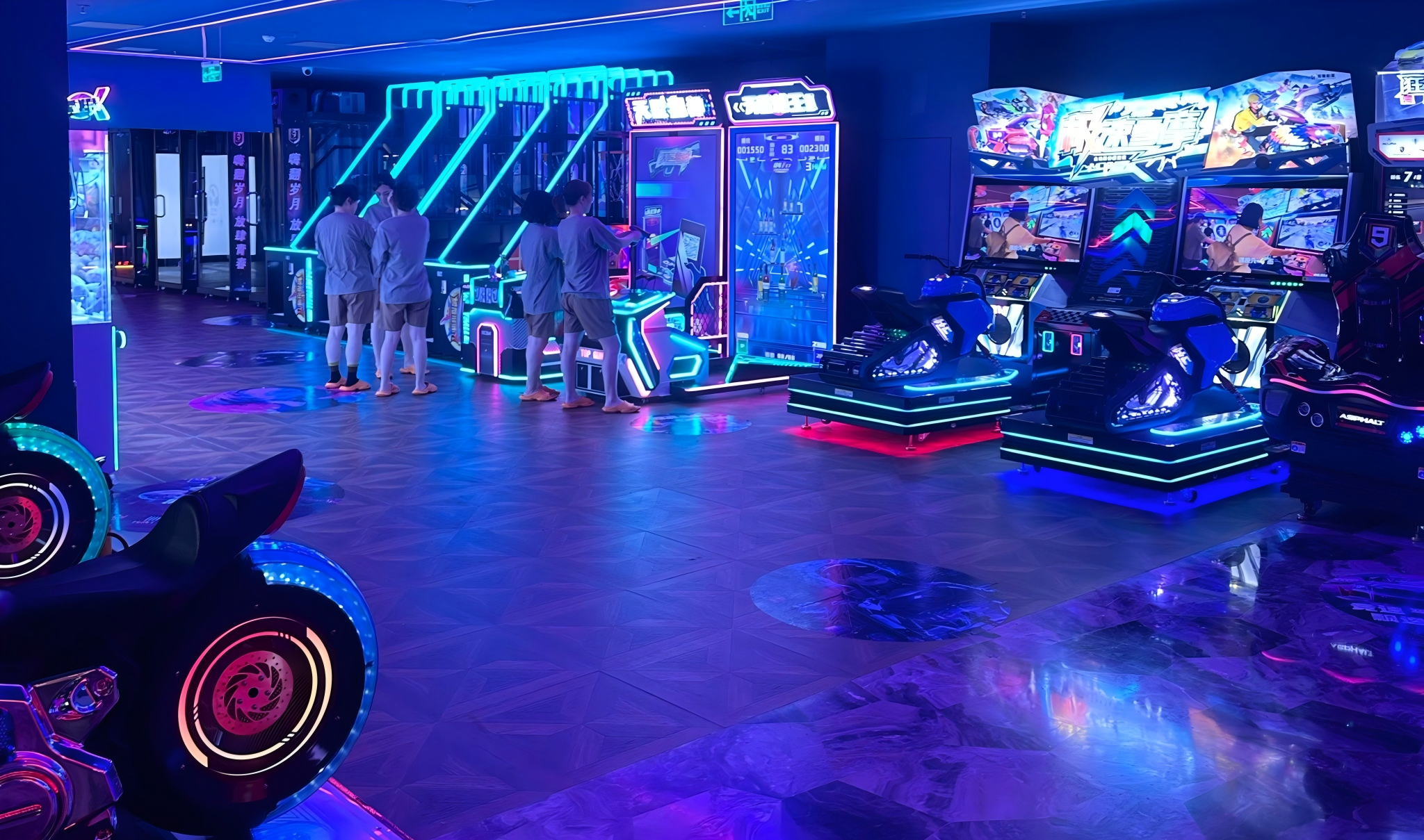 retail vending kiosk placed in game hall entertainment center
