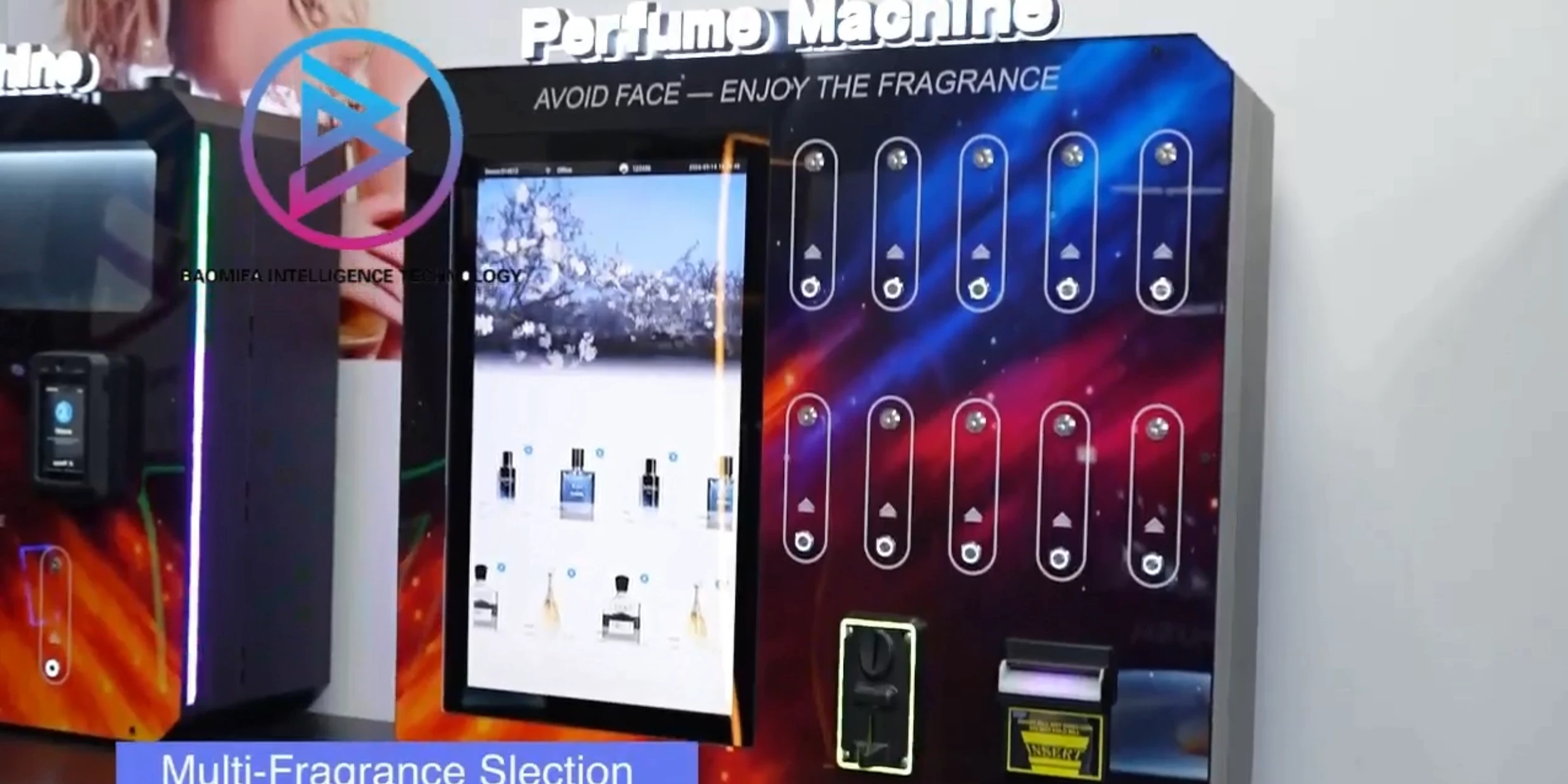 10Bottles Wall Mounted Perfume Vending Machine