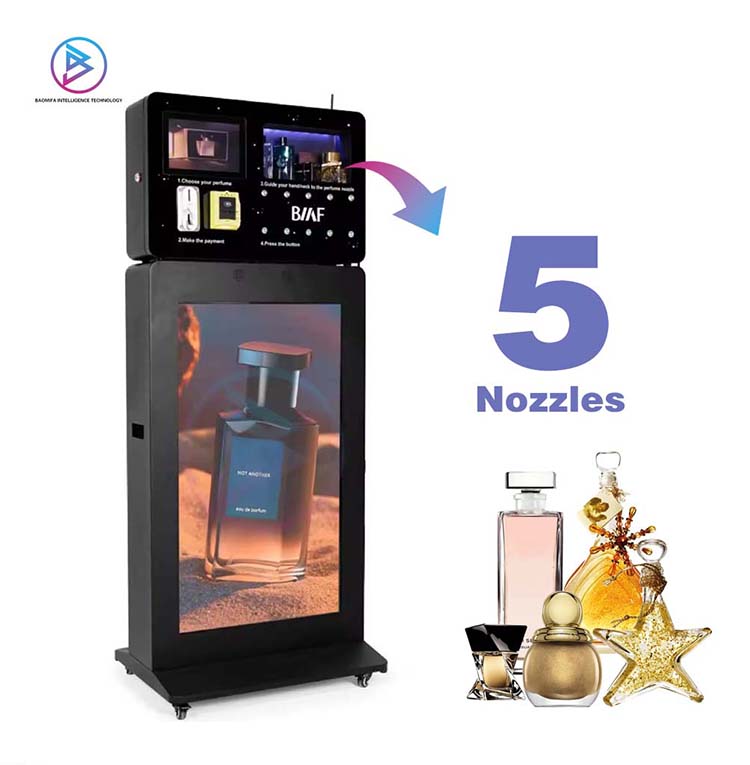 43inch Screen Perfume Spray Vending Machine with Stand