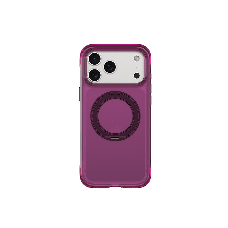 Roudun Series 360° Rotating Kickstand Airbag Magnetic Phone Case (Sensitive Touch Buttons) Purple
