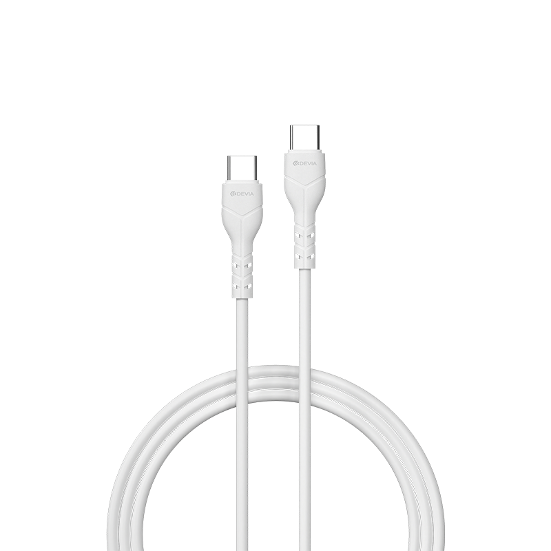 S&T Series USB-C to USB-C Upgraded Cable, 1m, White (Customized for Export, New Packaging)