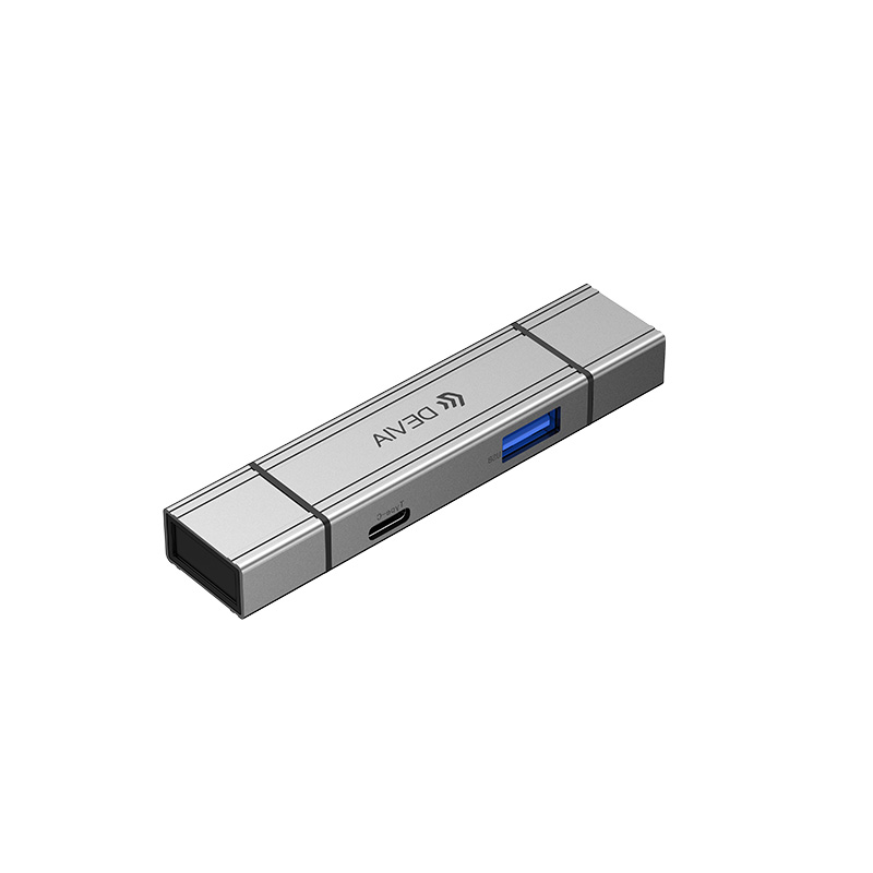 Pro3 USB + Type-C Dual-Head 4-in-1 Card Reader Adapter