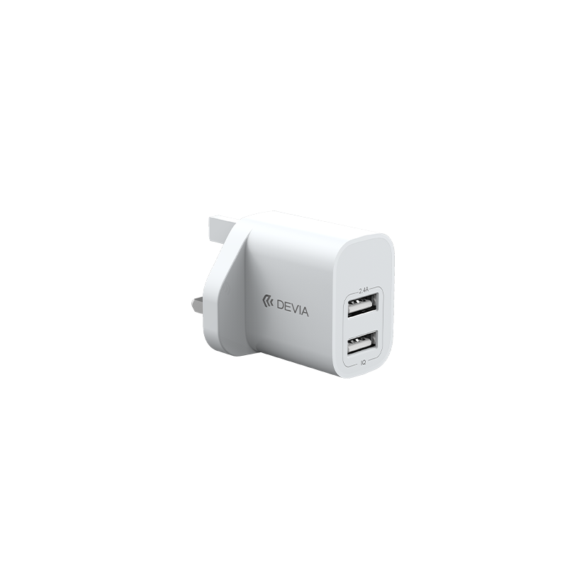 Smart Series 2.4A 2USB Charger (5V UK)（V2）