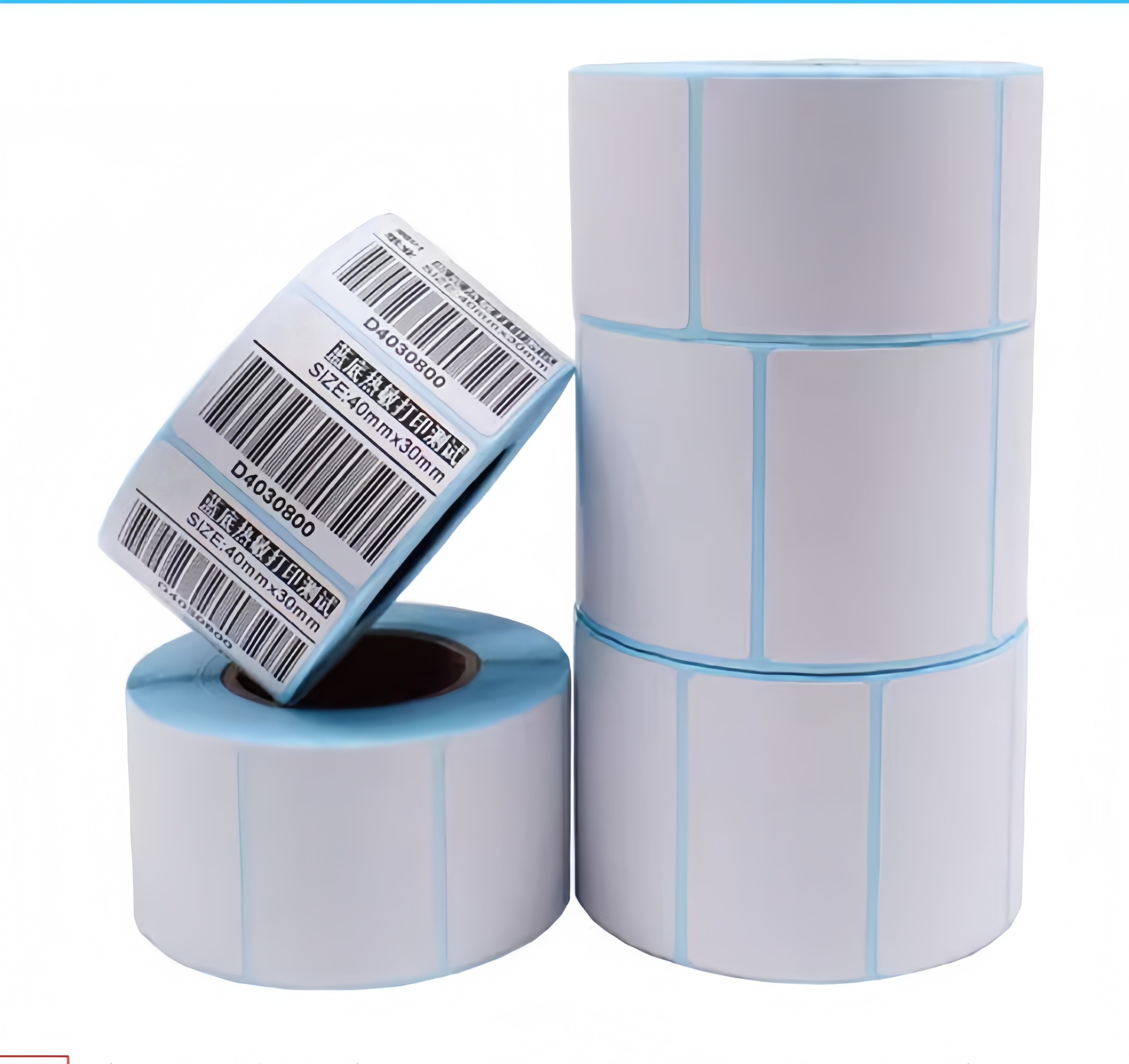 Retail Logistics Barcode Label Rolls, Custom‑Made According To Your Requirements, Small Orders Supported