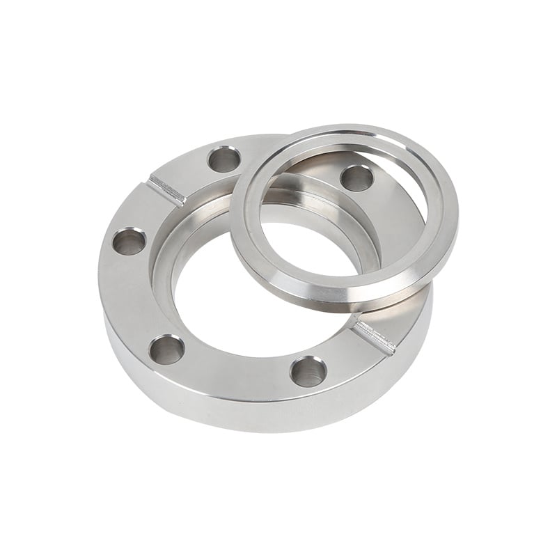 CF Rotatable Bored Blank Flange Tapped Holes CF16-CF250 High Vacuum Fitting SS304 SS316L Stainless Steel Flanges 1/2