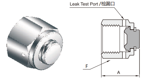 Compression Tube Cap Stainless Steel SS316L QCR-Metal Face Fitting 1/8"-1" Bright Anneal/Electro Polishing manufacture