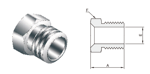 High Flow Male Nut Stainless Steel High Purity Vacuum SS316L (QCR) Fitting BA/EP High Quality High Flow Male Nut Matel Face Seal Fitting manufacture