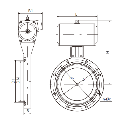 High Vacuum Butterfly Valve SS304/SS316L Stainless Steel ISO-F63-200 High Quality Butterfly Valve Manual/Pneumatic/Electric factory