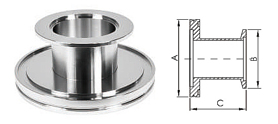 ISO-K to KF Conical Reducer Fittings Adaptor SS304/SS316L Reducing NW16-50 Stainless Steel ISO63-160 Accessory Flange factory