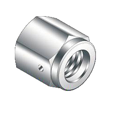 Stainless Steel High Flow Female Nut QCR Fitting SS316L VCR Vacuum High Purity Fitting BA/EP Leak Test Port