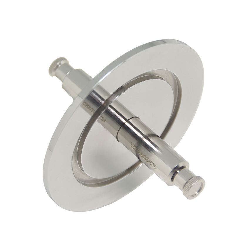 Custom-Made Feed Vacuum SS304/SS316L Fiber Optic Feedthrough Flange KF25/40 Female Surface NW25/40 Vacuum Fitting
