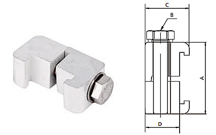 ISO Double Wall Clamp SS304/Aluminum Stainless Steel M8/M10/M12 Vacuum Pipe Fitting High Quality Clamping Flange details