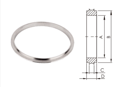 SS304/SS316L Aluminum KF/NW Center Ring KF10-KF50 High Quality Stainless Steel Vacuum Fitting NW10-NW50 for Semiconductor details