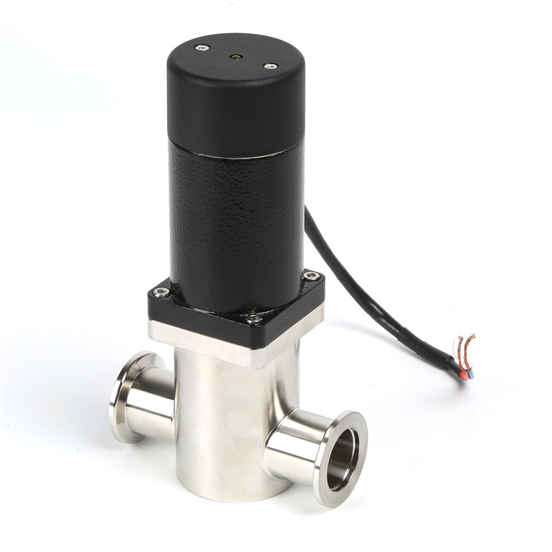 Electromagnetic Manual Valve Stainless Steel SS304/SS316L KF16/KF25/KF40/KF50 Gas Electric Power Vacuum Straight Angle Valve NW16/NW25/NW40/NW50
