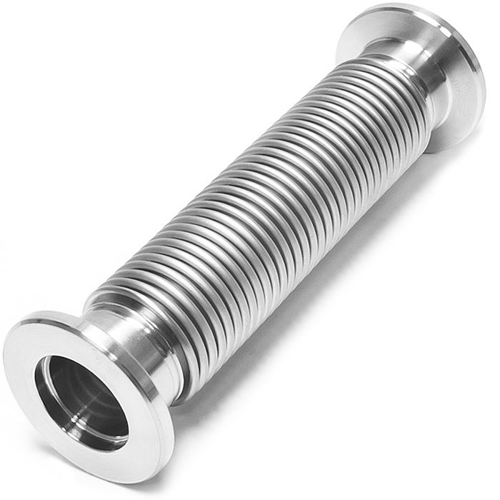KF/NW Bellows Vacuum Fitting SS3044 SS316L Flexible Corrugated KF16-KF100 Hose Forged Bellows Stainless Steel Spiral Tube Bendable Length L can Be Customized