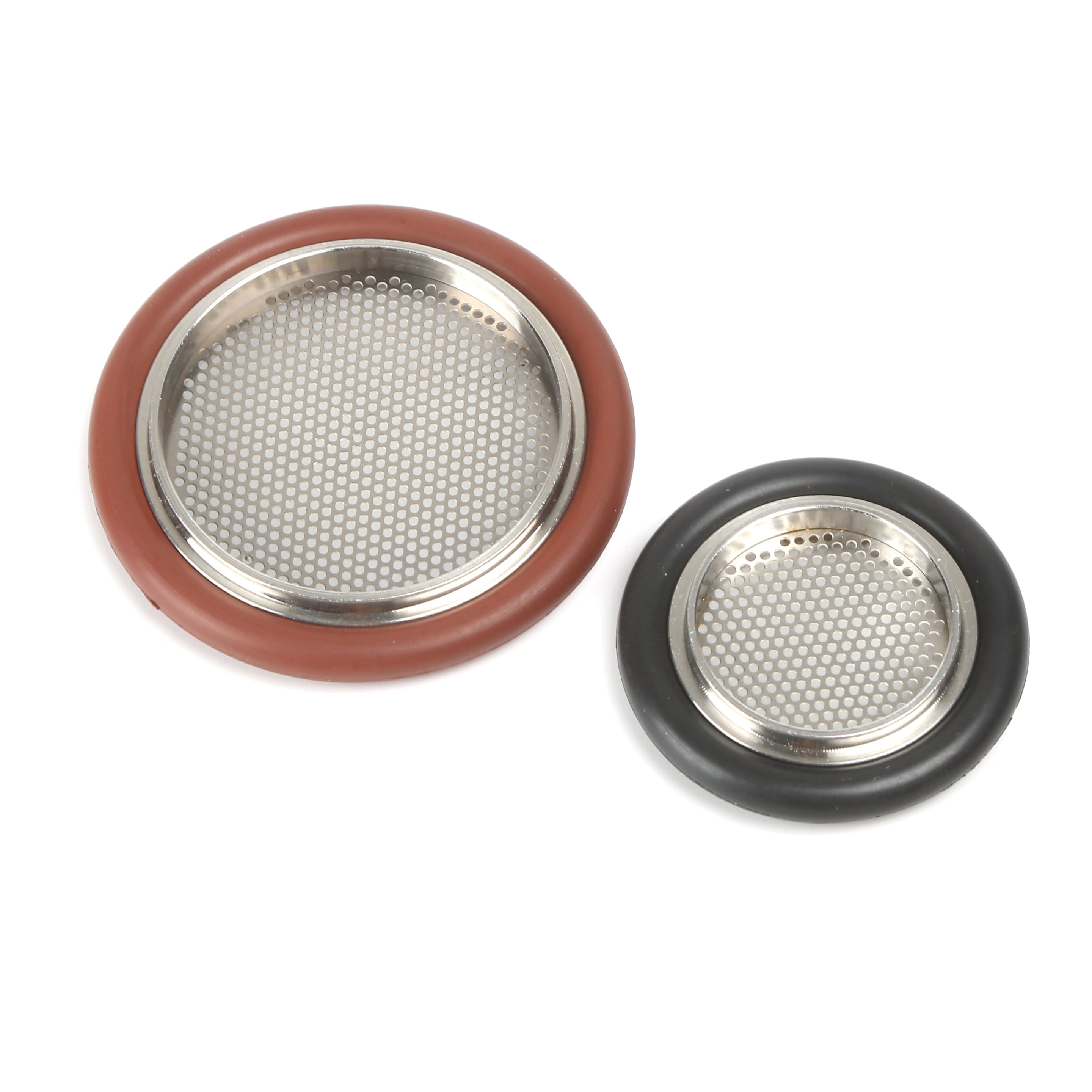 Centering Ring Assembly with Screen ISO-KF Flange Stainless Steel （FKM/NBR/EDM） O-Ring Vacuum Fittings KF16/KF25/KF40/KF50