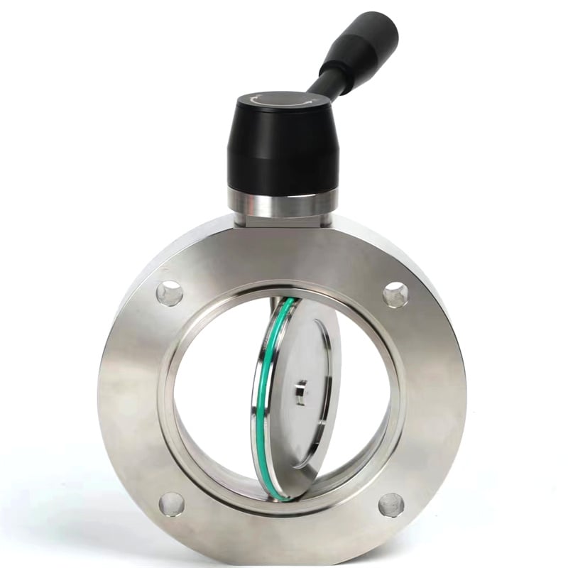 High Vacuum Butterfly Valve SS304/SS316L Stainless Steel ISO-F63-200 High Quality Butterfly Valve Manual/Pneumatic/Electric