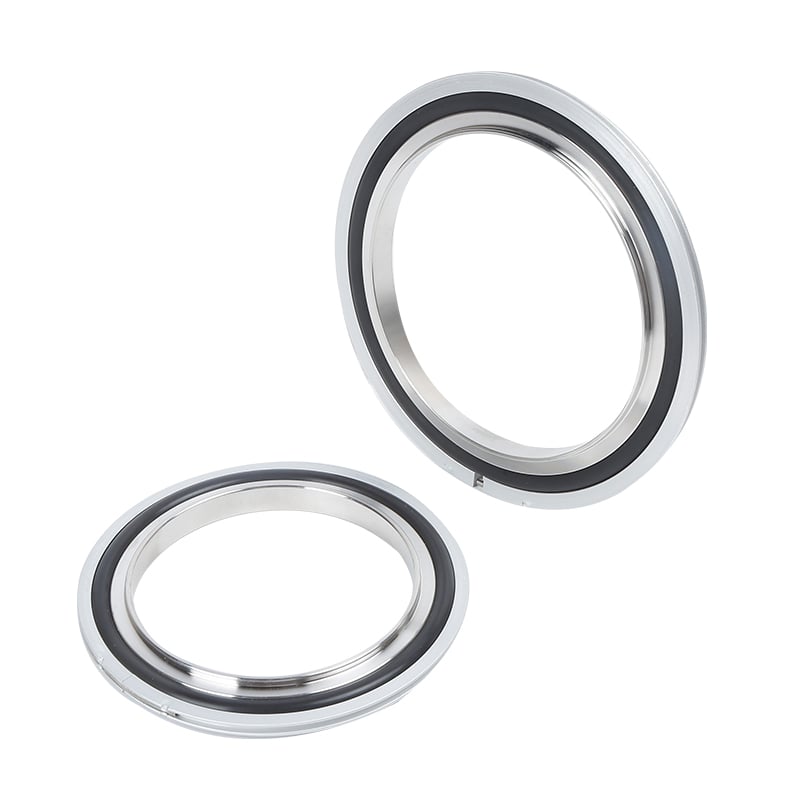 SS304 Ring NW16/NW25/NW40/NW50 O-Ring (FKM EPDM NBR) Stainless Steel Vacuum Fitting Center Ring with Ring & O-Ring