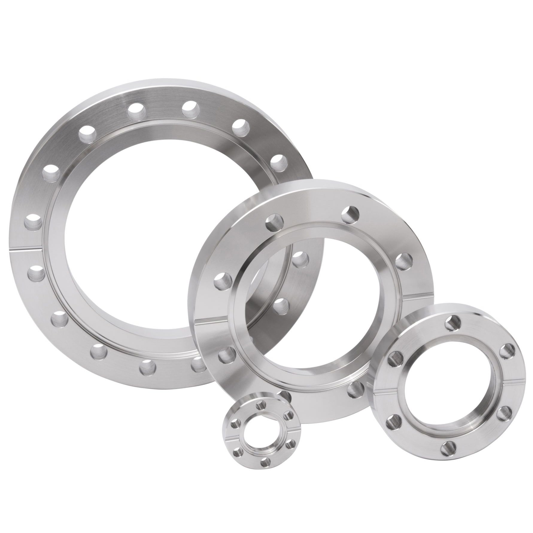 SS304 SS316L CF Double Face Flanges High Vacuum Fitting  Stainless Steel Thru Holes CFF16-CF250 3/4