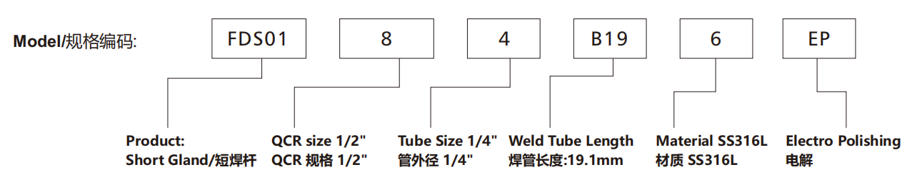 High Flow Male Nut Stainless Steel High Purity Vacuum SS316L (QCR) Fitting BA/EP High Quality High Flow Male Nut Matel Face Seal Fitting details