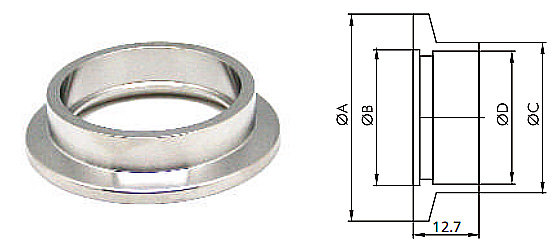 Socket Weld Flange SS304 /316L Quick Flange NW/KF Stainless Steel KF10-KF63 High Quality Vacuum Fitting  NW10-NW63 factory