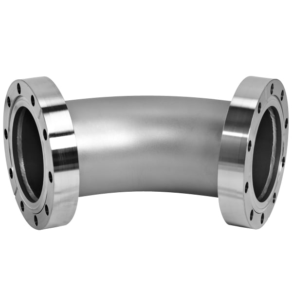 High Vacuum Flange Stainless Steel SS304 SS316L CF 90 Degree Elbow Rotatable Bend CF16-CF100 Flange Thru Holes 3/4