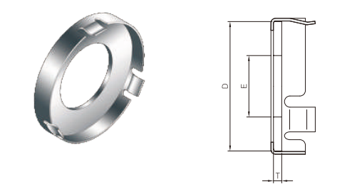 VCR Retained Gasket with Claw Stainless Steel Seal Fasten Washer SS316L QCR-Metal Face Fitting 1/8"-1" Bright Anneal/Electro Polishing factory