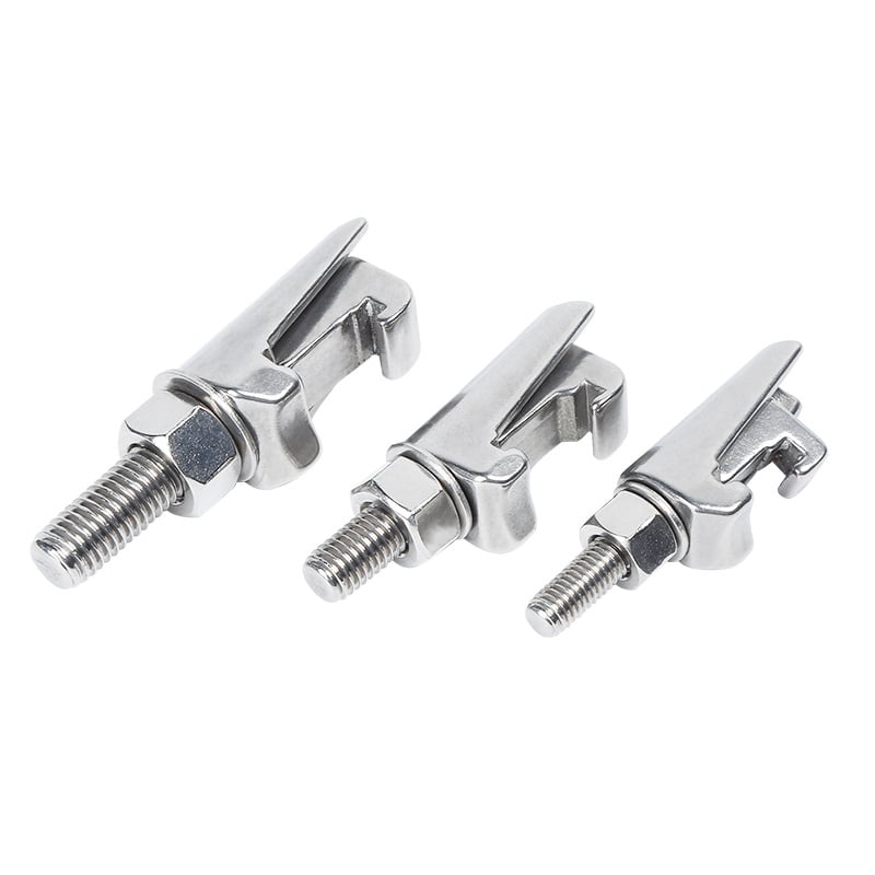 ISO-dobbeltklokklemme i rustfrit stål SS304 med flange M8/M10/M12/M12*95 til lavtryks-vakuumrørfittinger i rustfrit stål