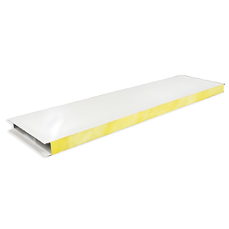 product waterproof 125 mm glass wool sandwich panel exterior wall for industrial workshop-0