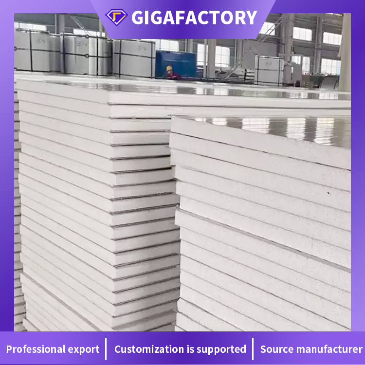 Custom Color 75 mm EPS Sandwich Panel Wall for Prefab House workshop hotel warehouse