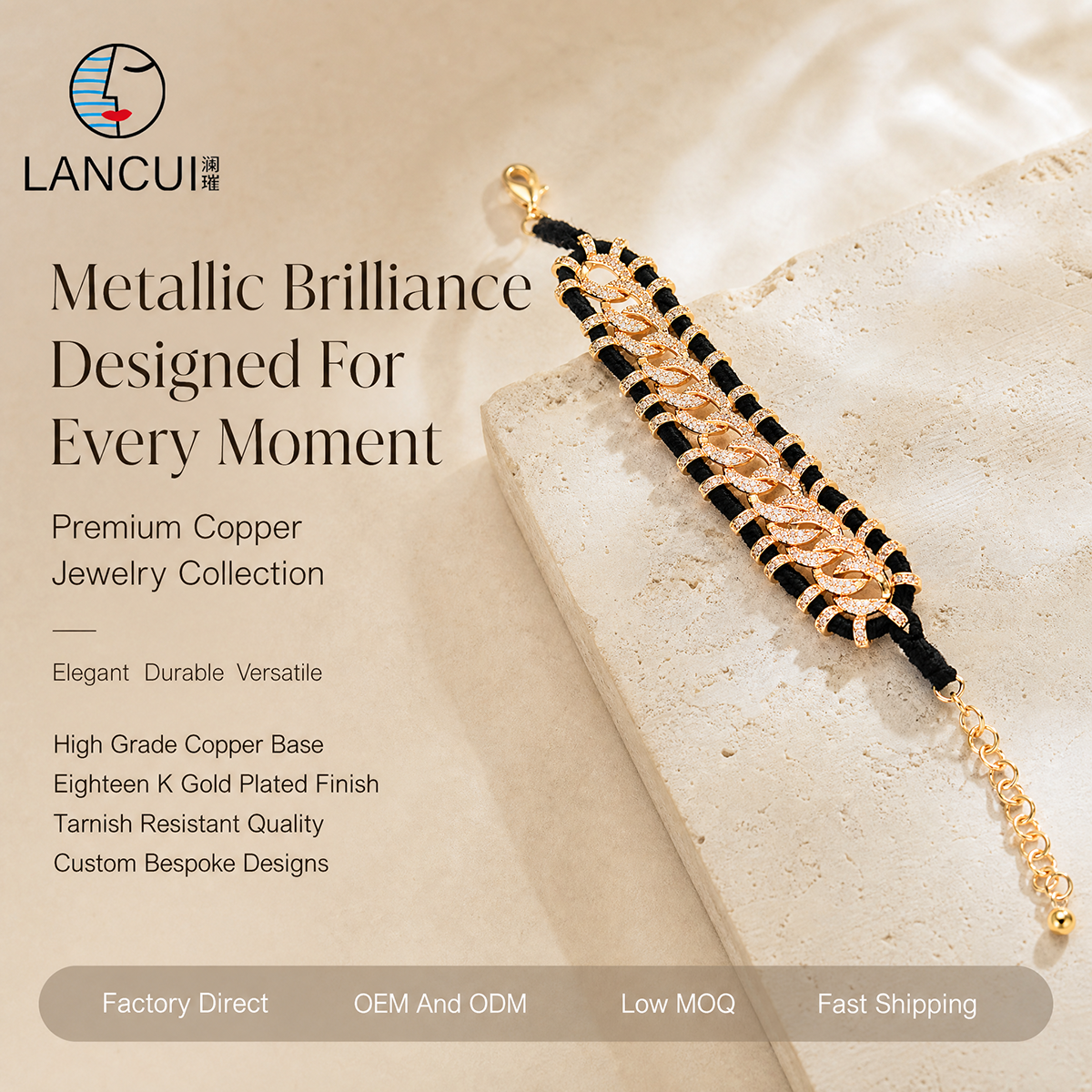 Retro Luxury Crystal-Paved Cuban Link Braided Bracelet-0.png