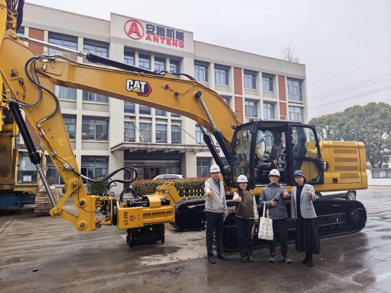 Anteng Quality Recognized Again: CAT Customer Completes Factory Inspection of AT-55B Side-Clamp Hammer
