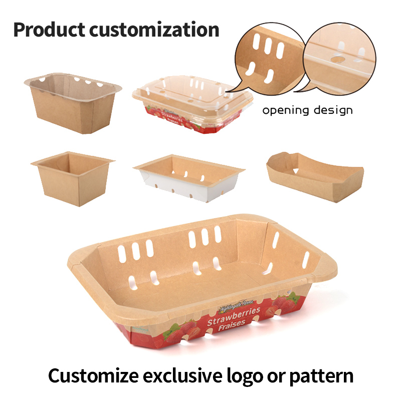 Eco Paper Perforated Fruit Packaging Box