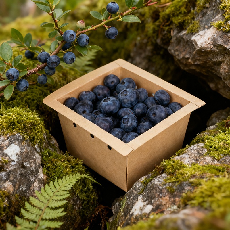 Eco Paper Perforated Fruit Packaging Box