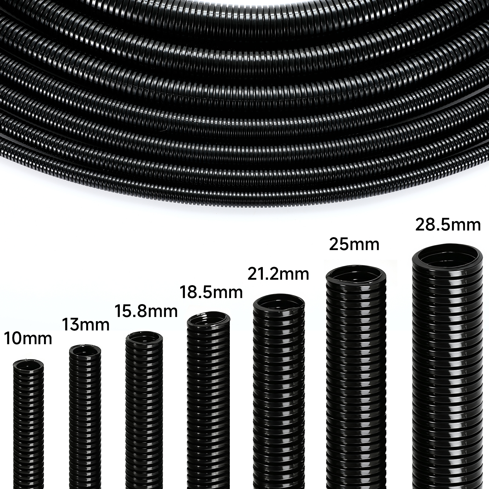 PA66 Flexible Conduit Electric Corrugated Hose Protective Tube Made of Nylon