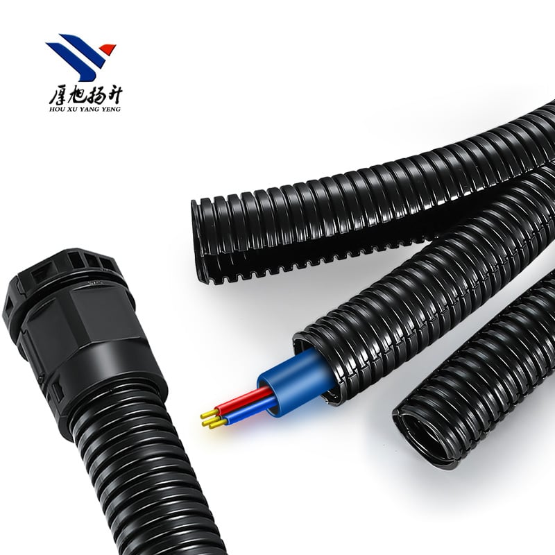 Dual Overlapping Tubes Double-layer Opened Flexible Conduit Split Pipe