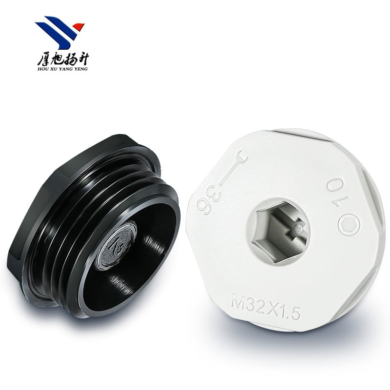 Cable Sealing Sleeve Screw End Cover Plastic Screw Hole Hexagon Socket Plug