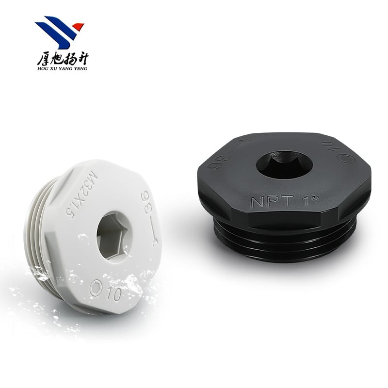 Cable Sealing Sleeve Screw End Cover Plastic Screw Hole Hexagon Socket Plug
