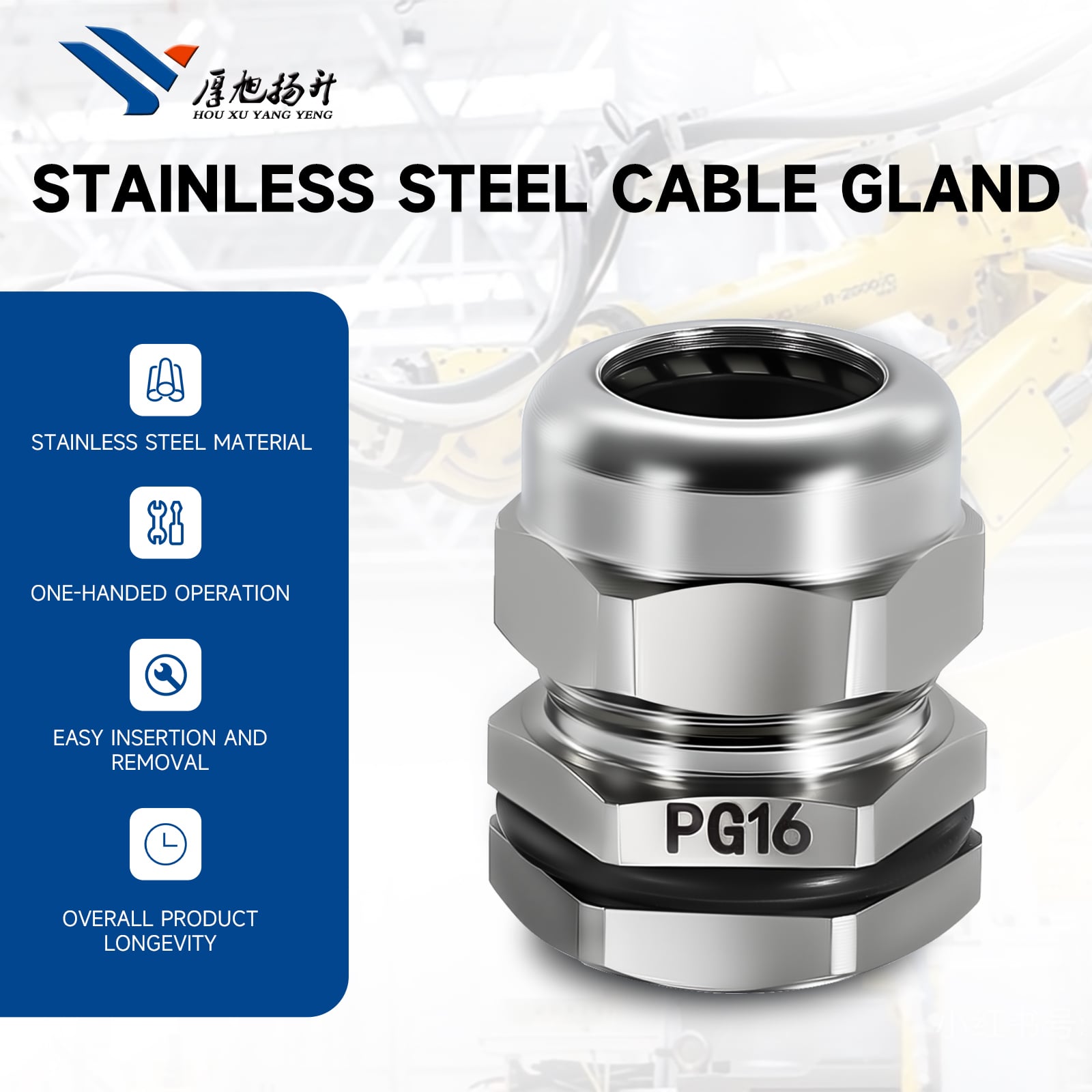 Stainless Steel Cable Gland for Sale Waterproof Metal Explosion Proof Cable Joint