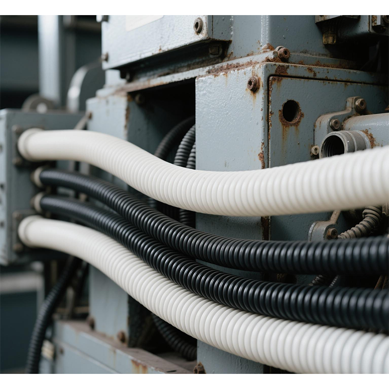 Automotive-Grade Black PE Flexible Conduit for Vehicle Wire Harness Insulation supplier