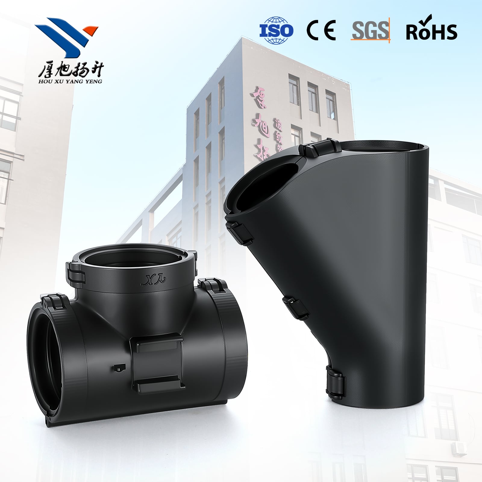 Bellows T Y-shaped Tee Joint Open Three-way Connector for Flexible Conduit