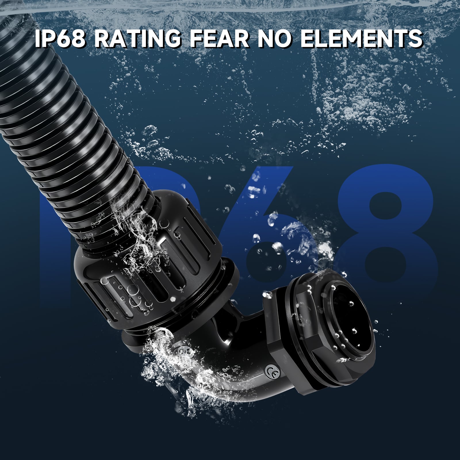 Electrical Conduit Nylon Waterproof Elbow Connector 90 Degree