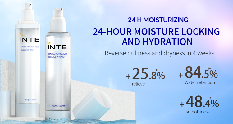 Hyaluronic acid toner and lotion skincare set for sensitive skin OEM