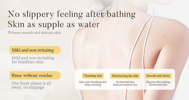 Fragrance-infused botanical beauty body wash OEM bottle