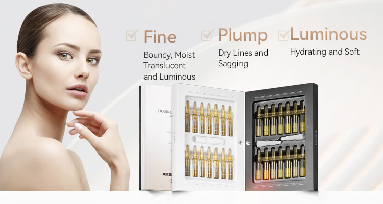 Day and night ampoule sculpting essence with niacinamide arbutin hyaluronic acid and retinol OEM