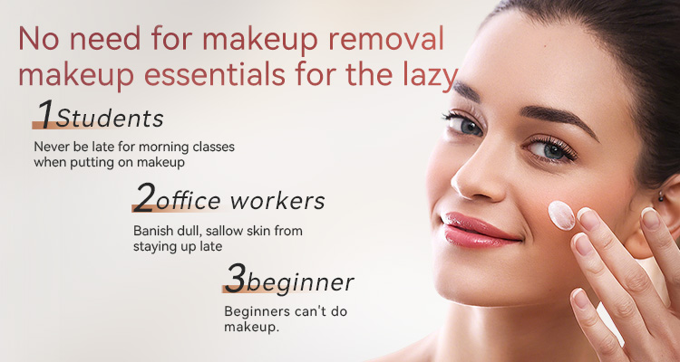 OEM tinted moisturizer trial size private label no makeup look