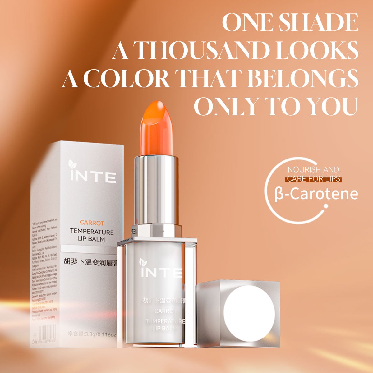 Carrot Thermochromic Lip Balm