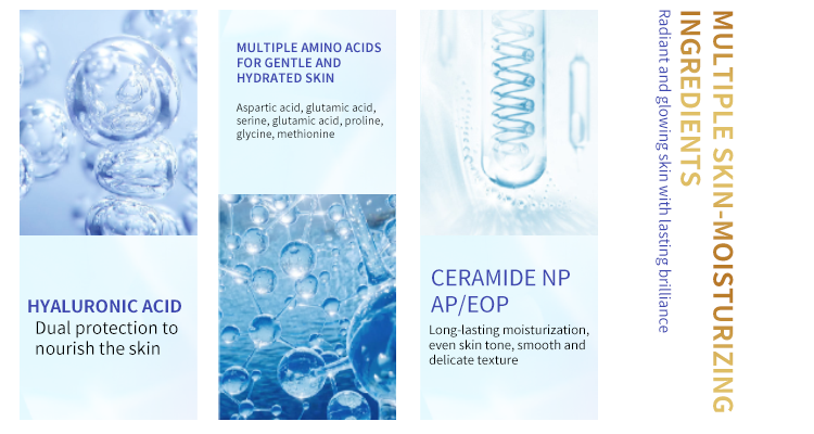 Silky body cream with ceramide and hyaluronic acid OEM body care