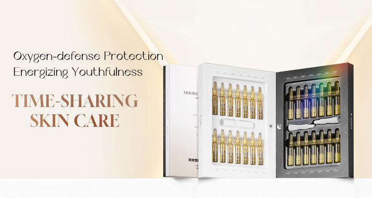 Day and night ampoule sculpting essence with niacinamide arbutin hyaluronic acid and retinol OEM